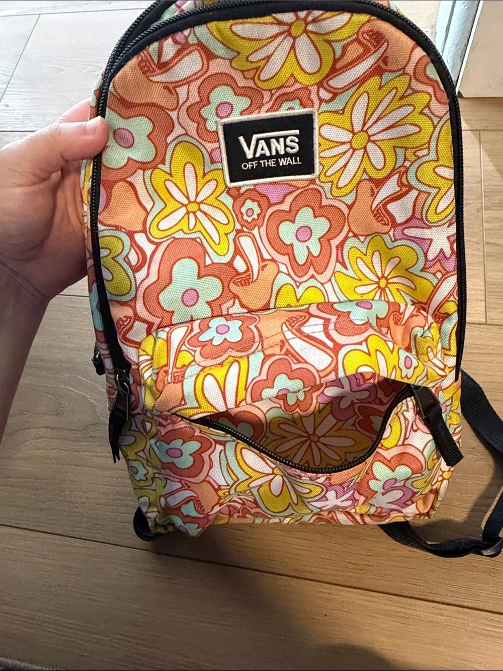 Vans Kids Floral Mini Backpack - Yellow, Pink & Mint